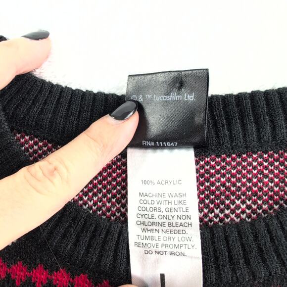 Star Wars Merry Sithmas Crewneck Fair Isle Ugly Christmas Sweater Men's Large - Picture 3 of 7